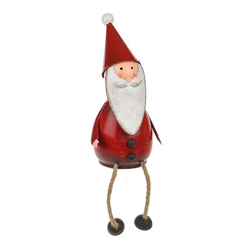 Metal Santa Sitting 14cm