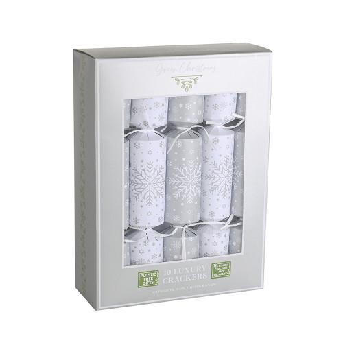 Eco Snowflake Luxury Crackers from Country Baskets
