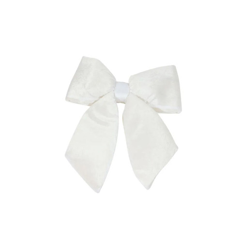 Cream Plush Bow 16"x19" (48cm) from Country Baskets