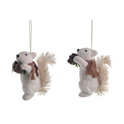 Squirrel Hanging Decor 13Cm 2 Assort Wdl from Country Baskets