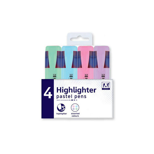 4 Pastel Highlighter Pens