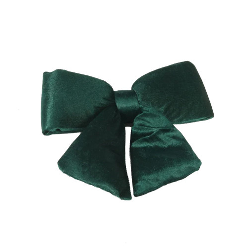 Green Plush Bow 10"x11" (28cm) from Country Baskets