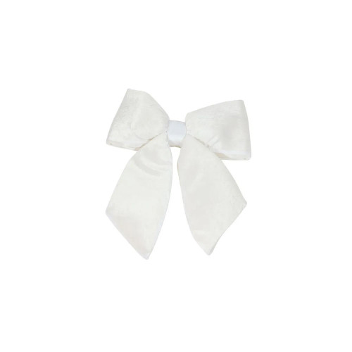 Cream Plush Bow 10"x11" (28cm) from Country Baskets