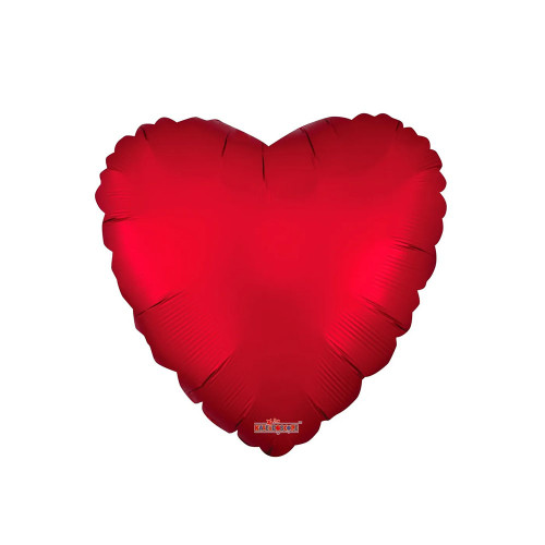 Solid Matt Heart Balloon Red (18 inch)