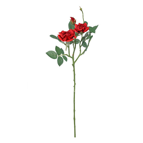 Jade Royal Rose x3 Red 64cm from Country Baskets