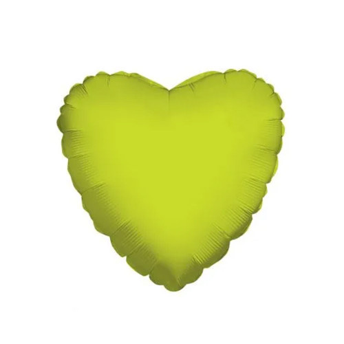 18" Heart - Lime Green
