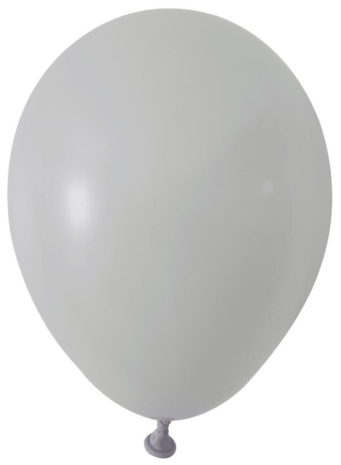 Grey Round Shape Latex Balloon - 5 inch - Pk 100 from Country Baskets