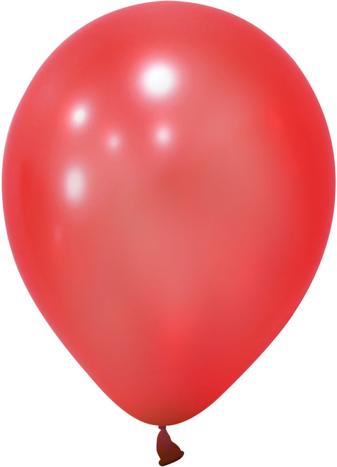 Red Metallic Latex Balloon - 12 inch - Pk 100 from Country Baskets