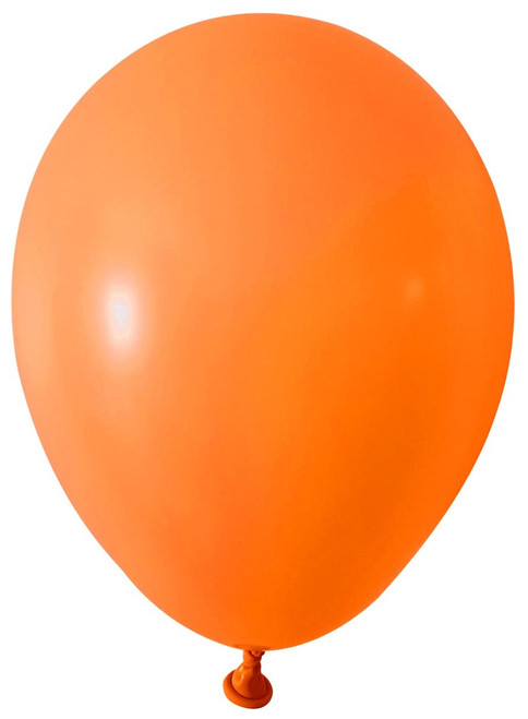 Orange Round Shape Latex Balloon - 5 inch - Pk 100