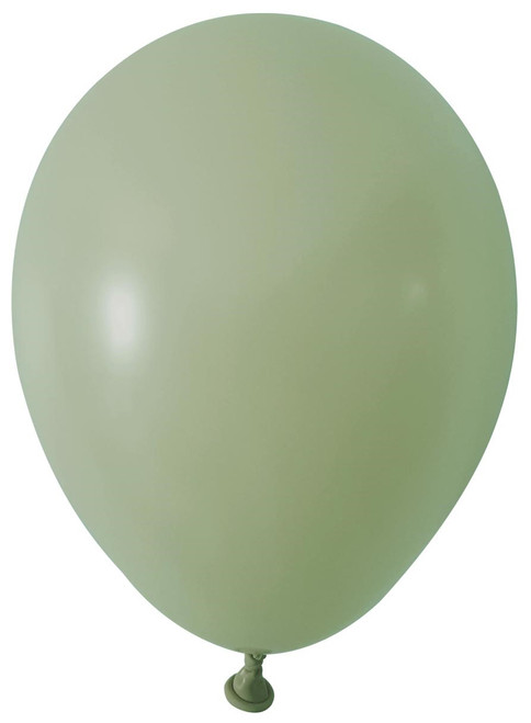 Sage Green Round Shape Latex Balloon - 5 inch - Pk 100