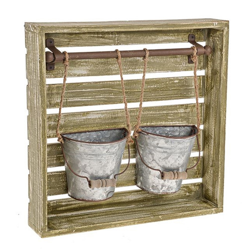 Rustic Country Hanging Planters 37Cm