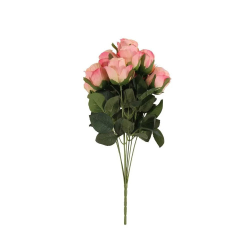 Camelot Rose Bud 9 Heads Orange