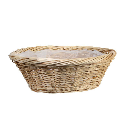 Round Full Willow Basket 45.5cm from Country Baskets