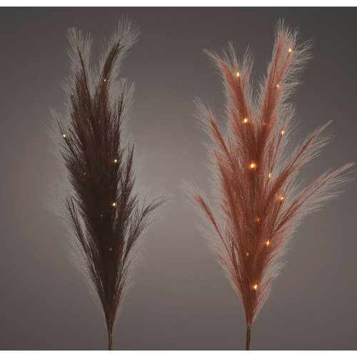 LED Pampas Grass Spray Two Assorted