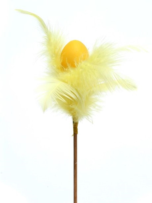 Easter Feather Pick Yellow