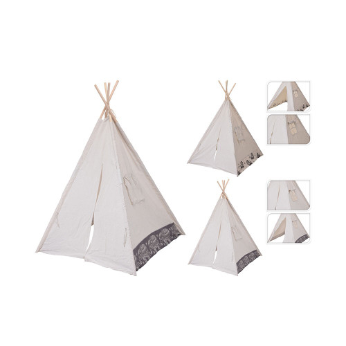 Teepee Tent White With Window 160Cm