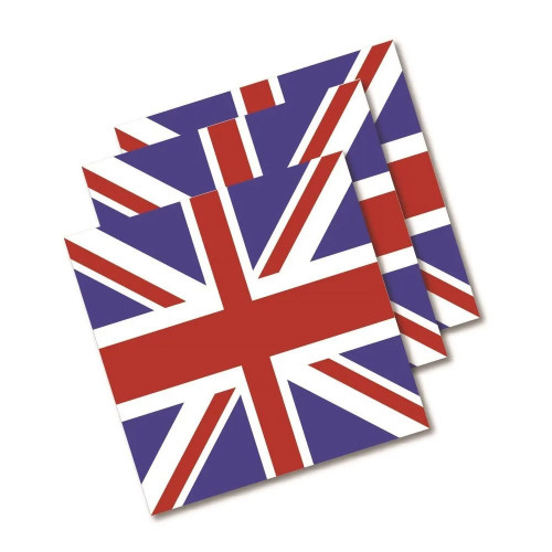 Union Jack Luncheon Napkins - 33cm (x20) from Country Baskets