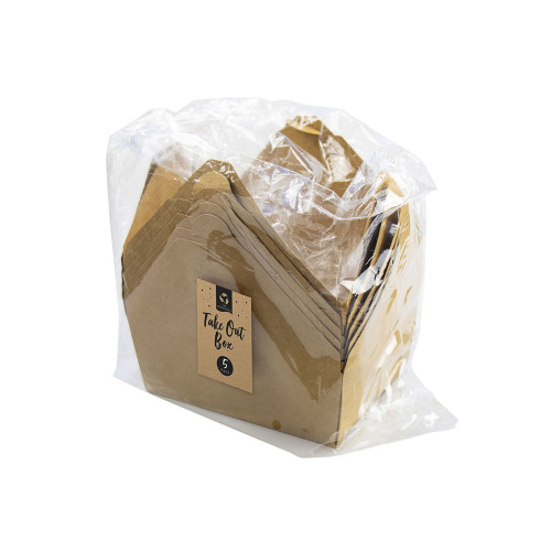 Biodegradable take Out box - 5pk