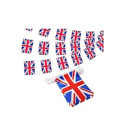 Union Jack PE Bunting 20 Flags H23 x Dia30cm 10M