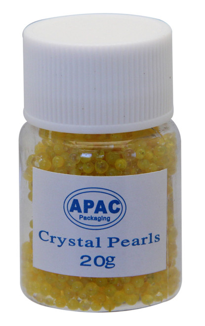 20g Yellow Marble Effect Crystal Pearls(20/240)