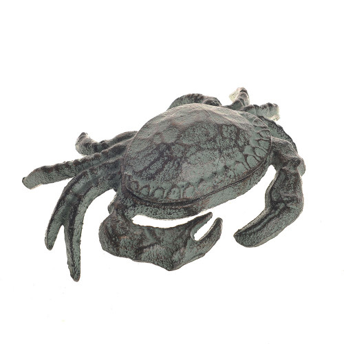 Cast Iron Crab Key Hider Antique Rust Brown Finish