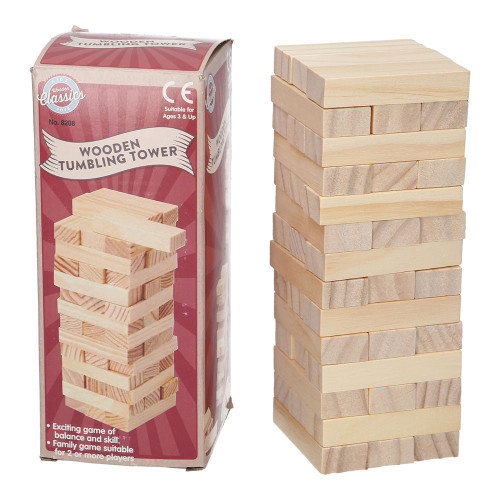 WOOD TUMBLING TOWER