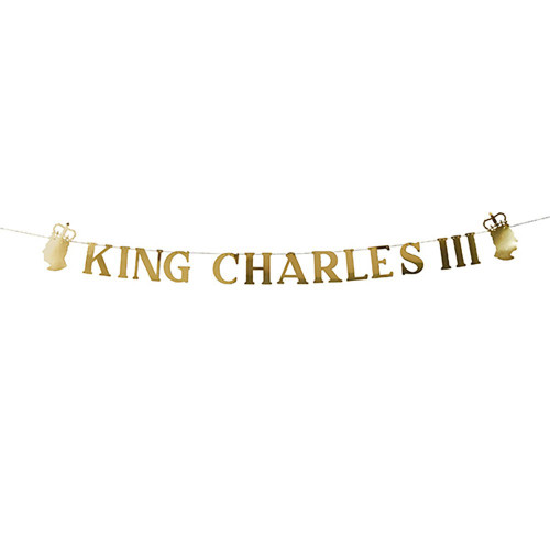 King Charles III Banner 2M from Country Baskets