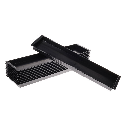 Double Brick Tray Black Pack Of10