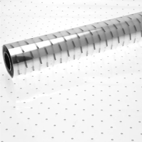 Cellophane Dot Silver 80cm 100m