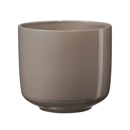 Bari Ceramic Pot Grey-Beige (W19 x H17cm)