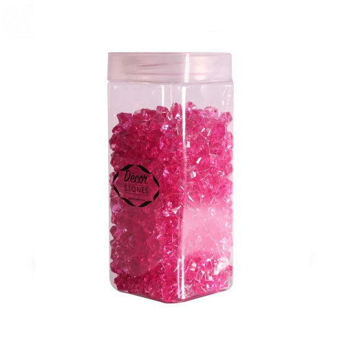 280grCerise Small Crystal Stones  in Jar (1/16)