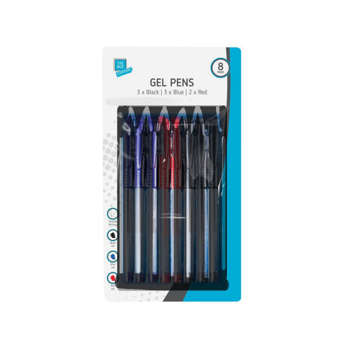 Pack of 8 Gel Pens