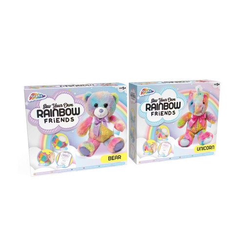BYO RAINBOW PALS 2 ASS - UNIC BEAR from Country Baskets