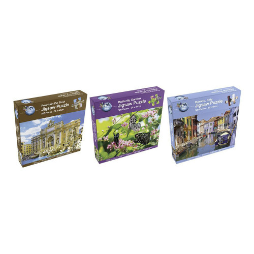 500 PC ADULT PUZZLE - 3 ASSORTED DESIGNS
