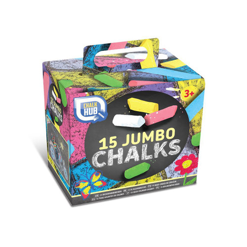 15 JUMBO CHALKS IN CARRY BOX