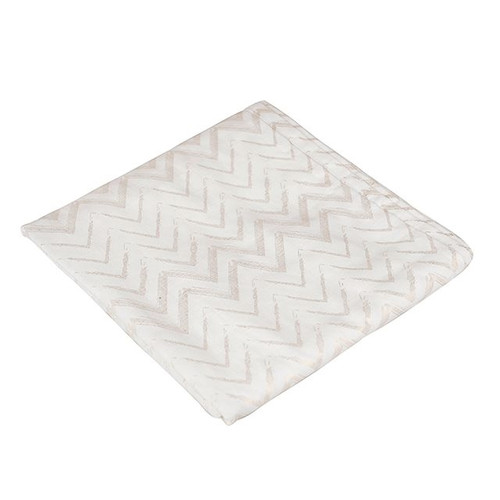 Chevron Gold Table Cloth from Country Baskets
