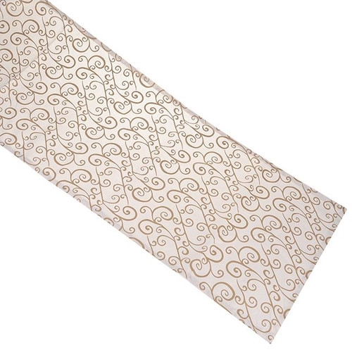 Table Runner Gold Swirl