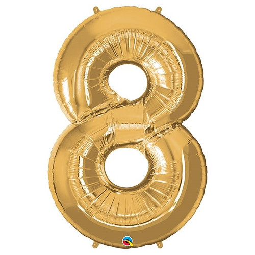 Foil Balloon Gold 8 Lrg