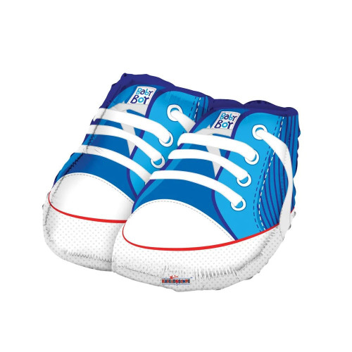 18" Baby - Baby Shoes Blue Shape from Country Baskets