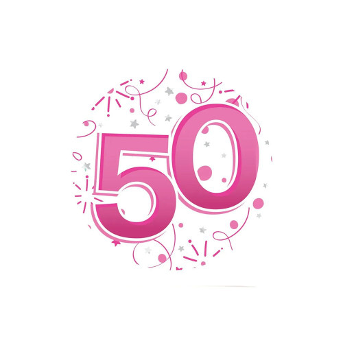 AGE 50 Female Party Badge from Country Baskets