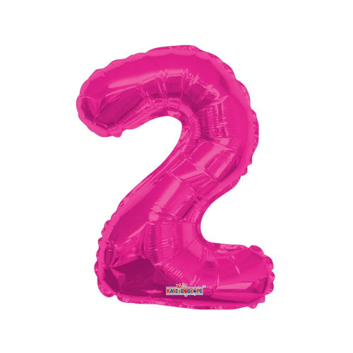 14" Number Balloon - 2 - Hot Pink from Country Baskets
