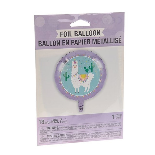 Llama Party Foil Balloon