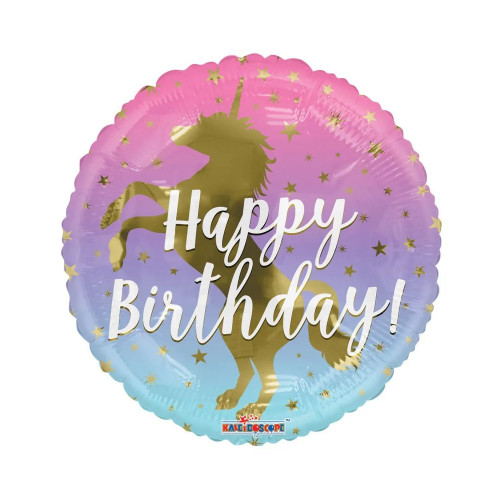 18" Birthday Unicorn Balloon