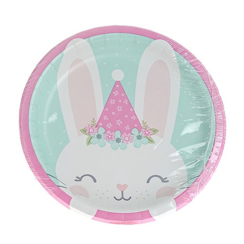 Birthday Bunny Paper Plates