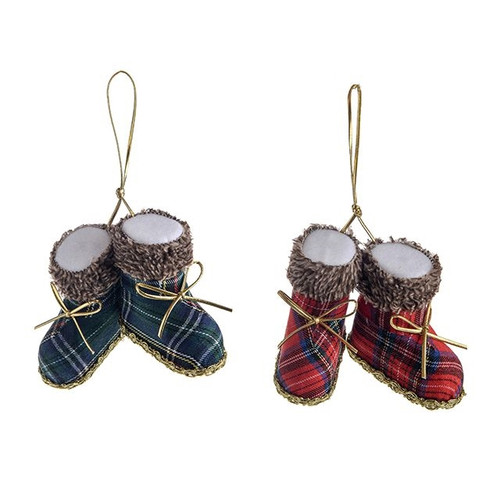 Boots Hanging Decor 8Cm 2 Assorted Trd from Country Baskets