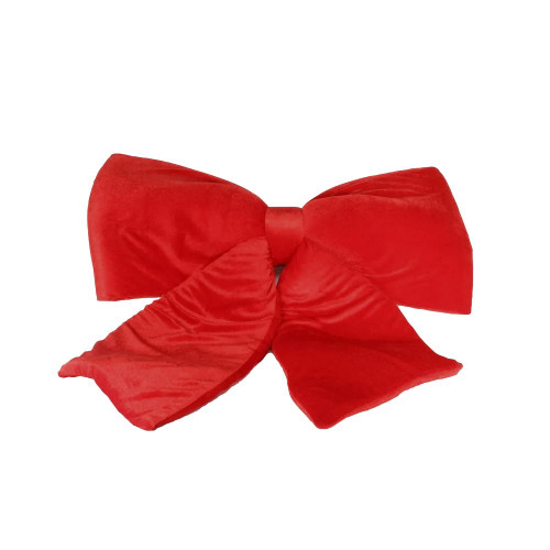 Red Plush Bow 24"X27" (68cm)