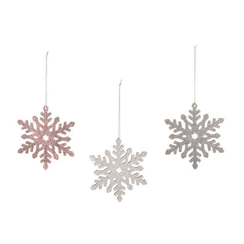 Hanging Snowflake Decs 3Ast from Country Baskets
