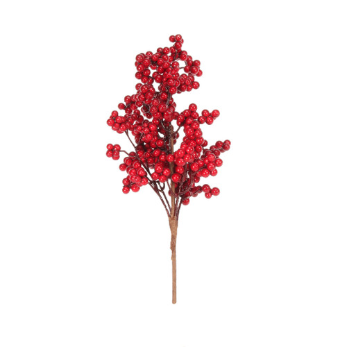 Red Berry Spray 32.5cm - Red