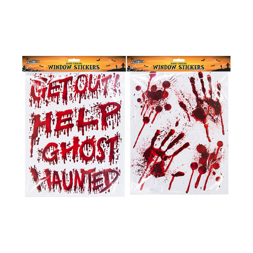 Blood Window Stickers 2 Assorted