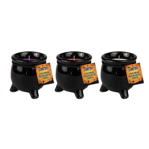 Halloween Cauldron Fragranced Candle 8cm x 7cm